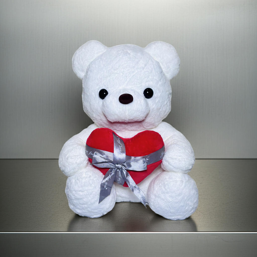 40cm Love Bear Plush Toy – Soft, Romantic & Perfect Gift for Someone Special