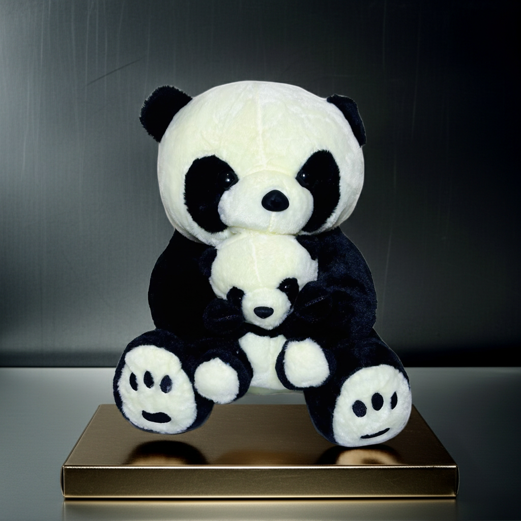 35cm Panda with Baby Plush Toy – Soft, Adorable & Perfect Gift for Kids