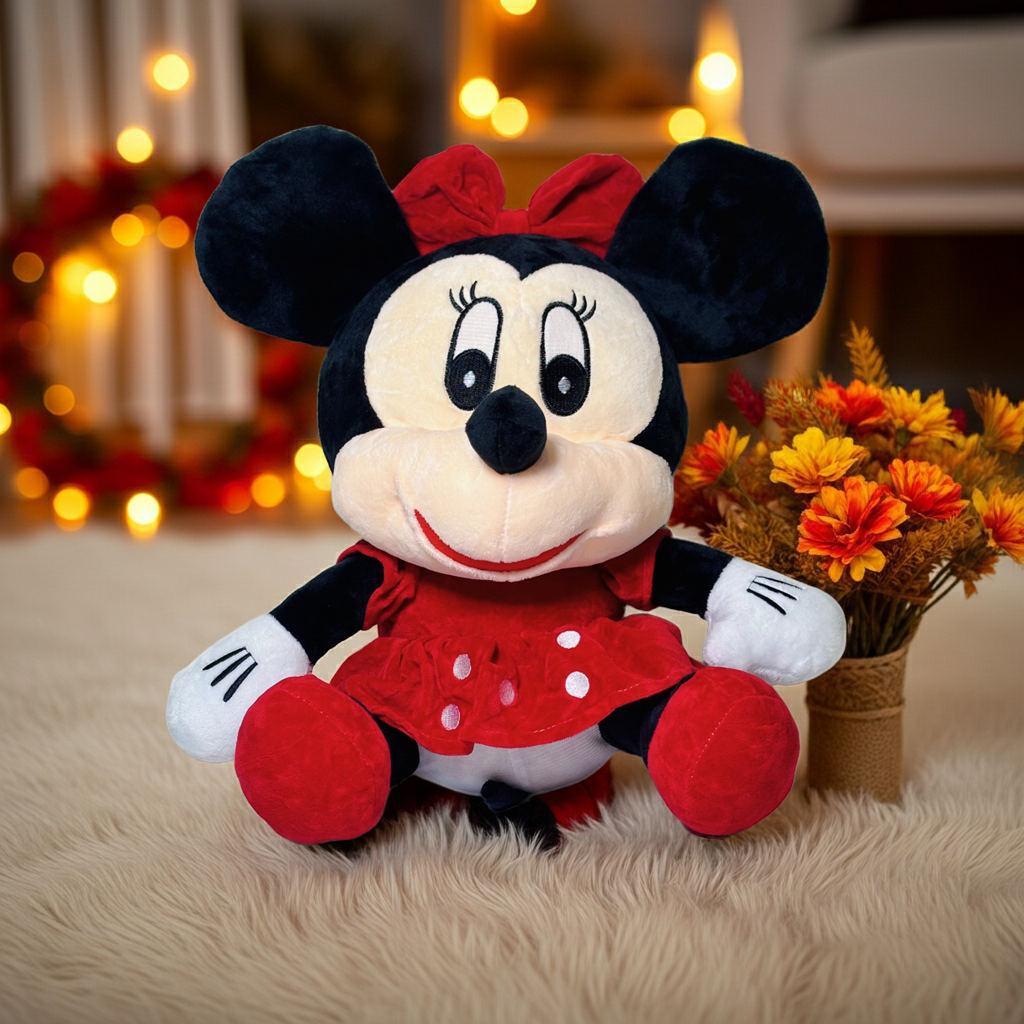 40cm Mice Mickey Mouse Minnie Mouse Stuffed Plush Toy Soft Good Quality Lover Valentine Day Gift Doll Movie Cartoon