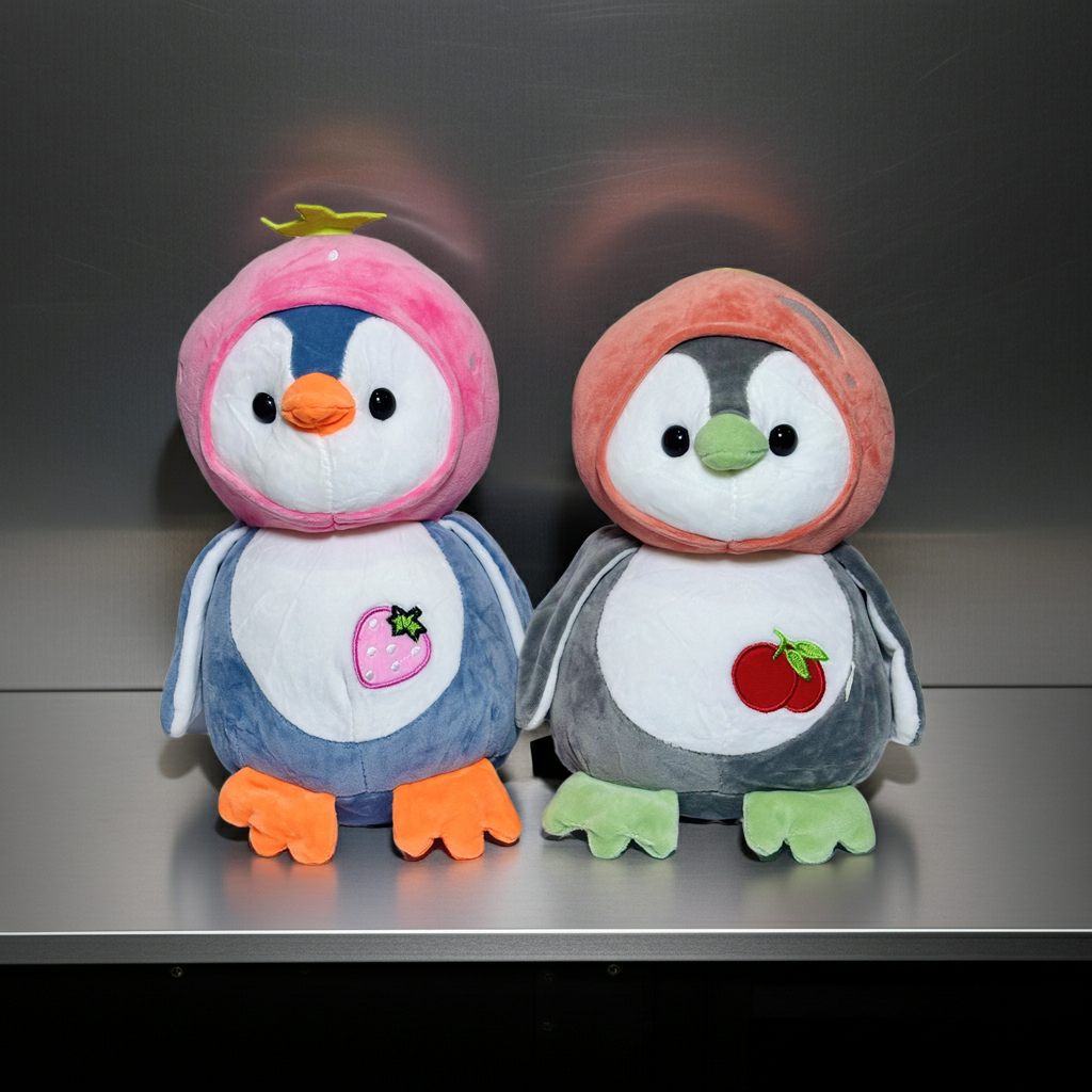 30cm Penguin with Cap Plush Toy – Soft, Cute & Perfect Winter Gift for Kids