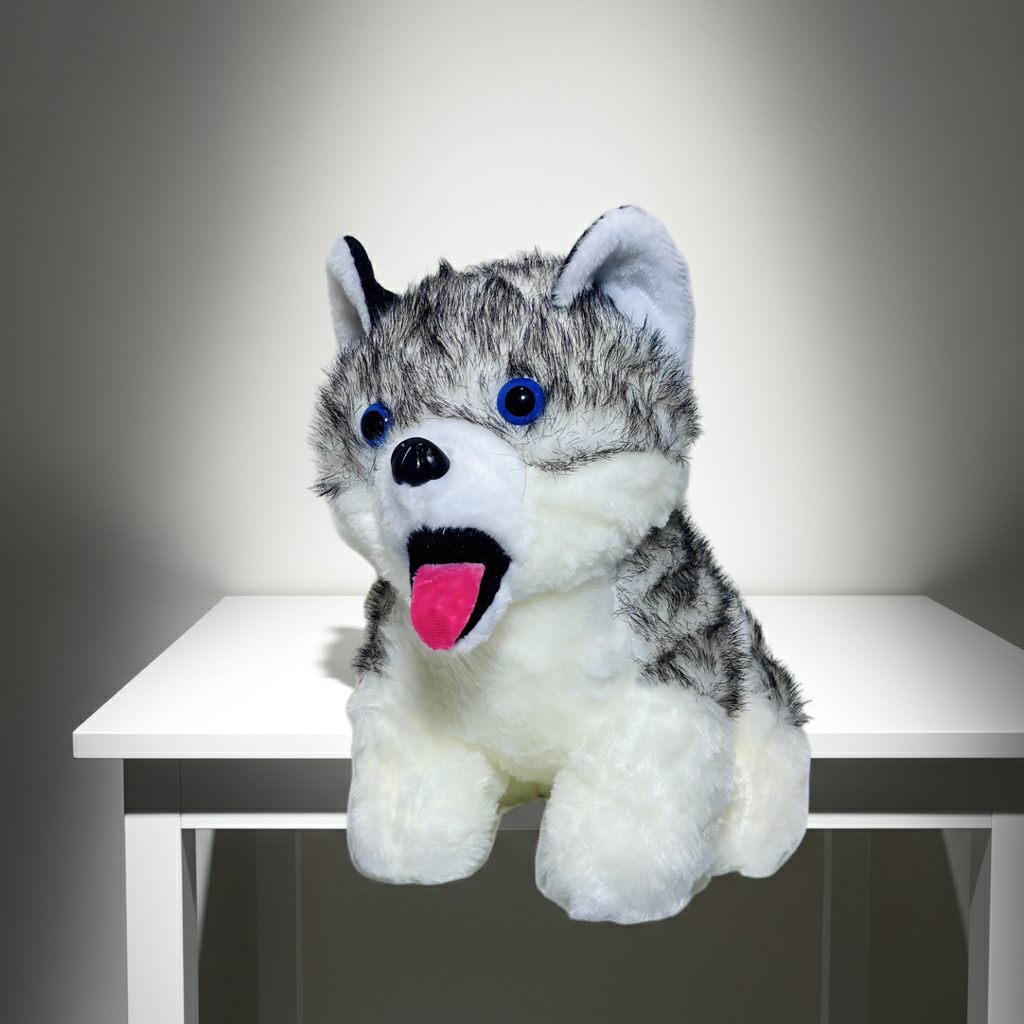 30cm Cute Little Husky Plush Toy – Soft, Adorable & Perfect Gift for Kids
