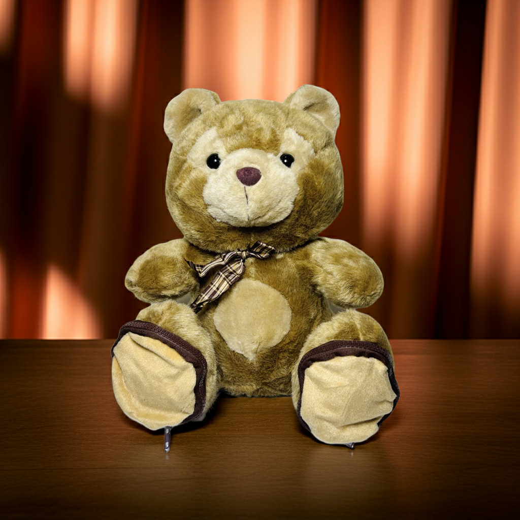 35cm Cute Brown Bear Plush Toy – Soft, Cuddly & Perfect Gift for Kids