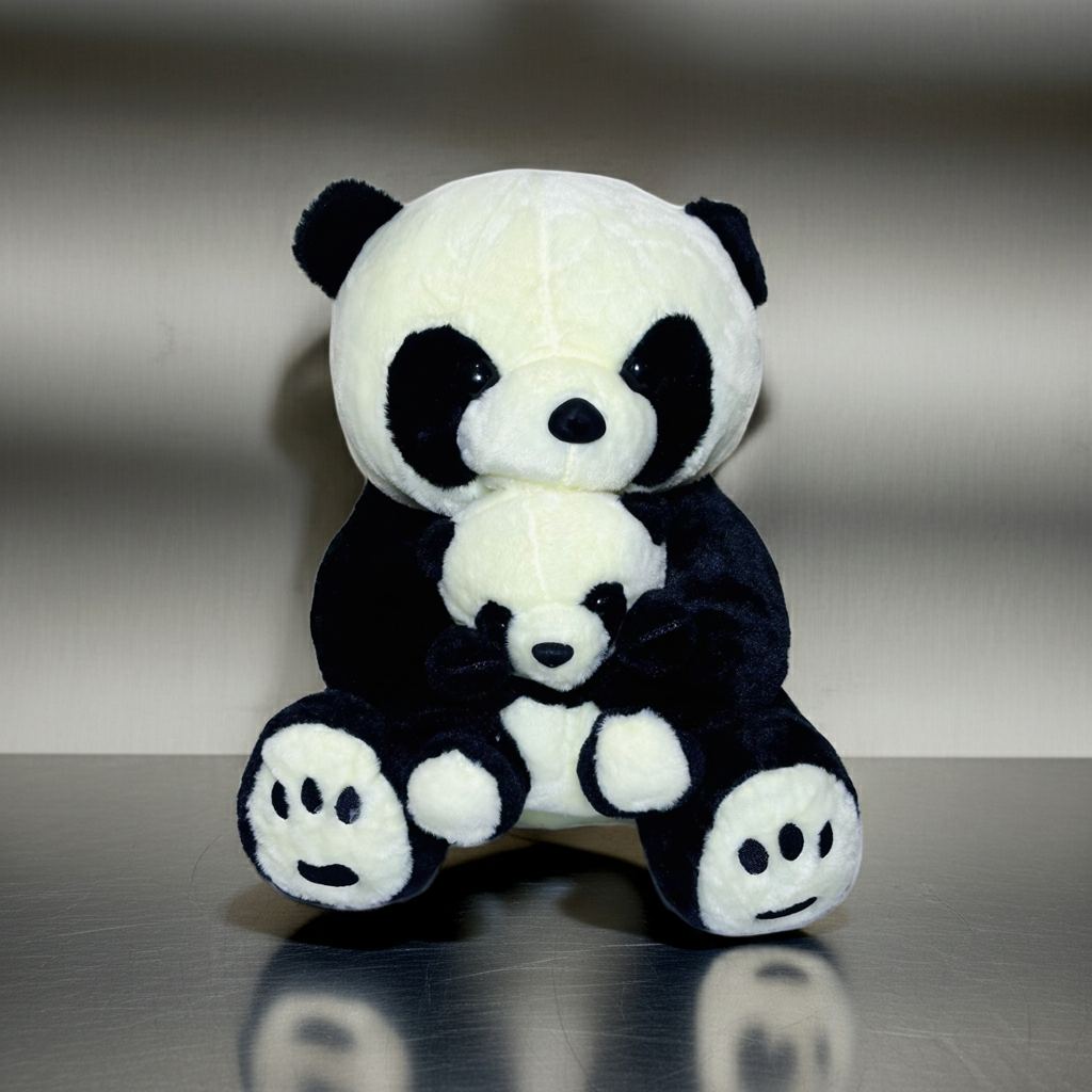 35cm Panda with Baby Plush Toy – Soft, Adorable & Perfect Gift for Kids