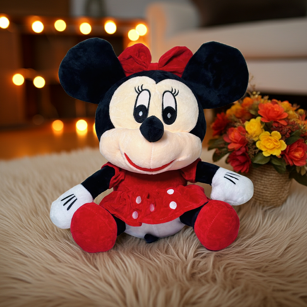 40cm Mice Mickey Mouse Minnie Mouse Stuffed Plush Toy Soft Good Quality Lover Valentine Day Gift Doll Movie Cartoon