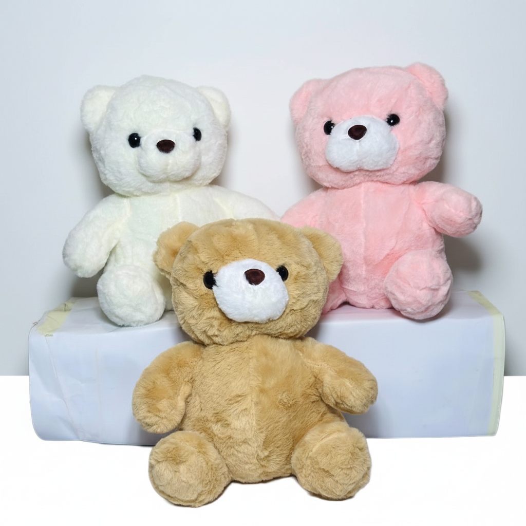 30cm Cute Bear Plush Toy – Soft, Adorable & Perfect Gift for Kids