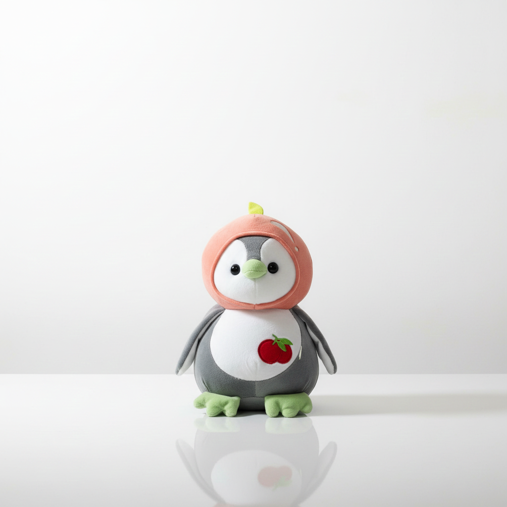 30cm Penguin with Cap Plush Toy – Soft, Cute & Perfect Winter Gift for Kids