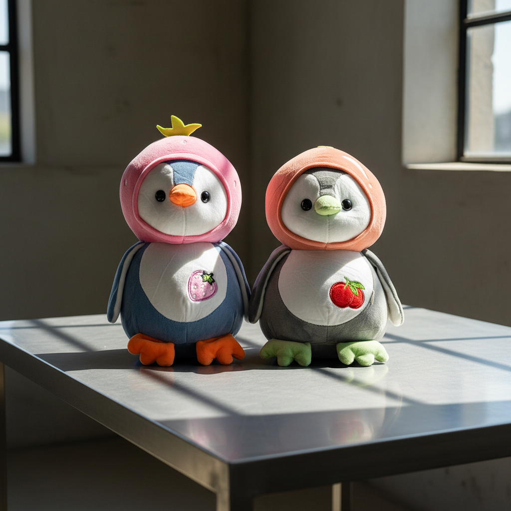 30cm Penguin with Cap Plush Toy – Soft, Cute & Perfect Winter Gift for Kids