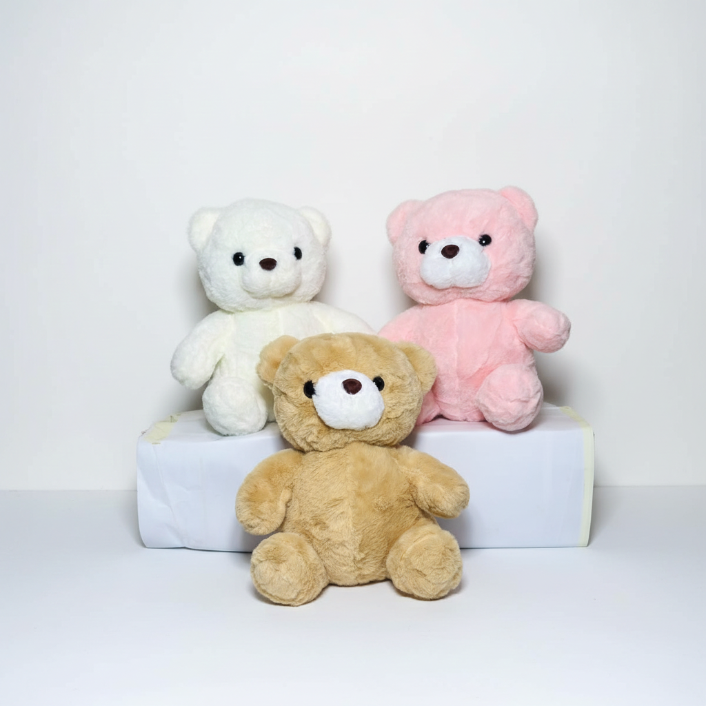 30cm Cute Bear Plush Toy – Soft, Adorable & Perfect Gift for Kids