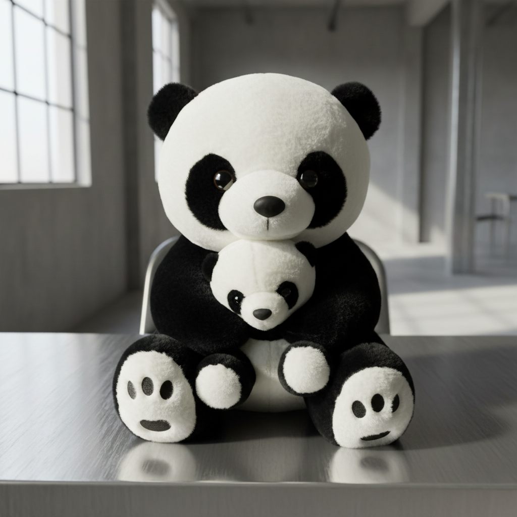35cm Panda with Baby Plush Toy – Soft, Adorable & Perfect Gift for Kids