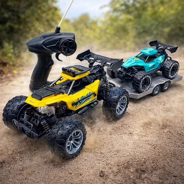 2-in-1 RC Monster Truck With Car Carrier Set