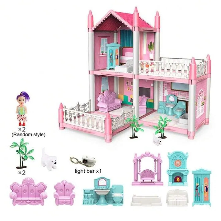 75 Pcs Doll House Building Blocks Set games - Dream House