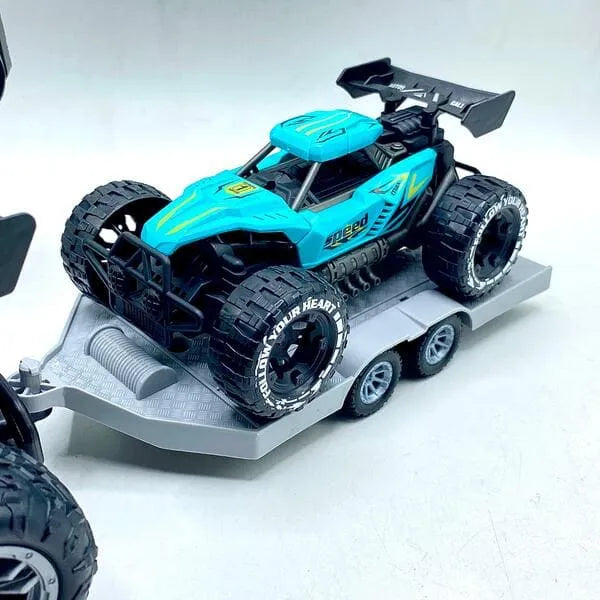 2-in-1 RC Monster Truck With Car Carrier Set