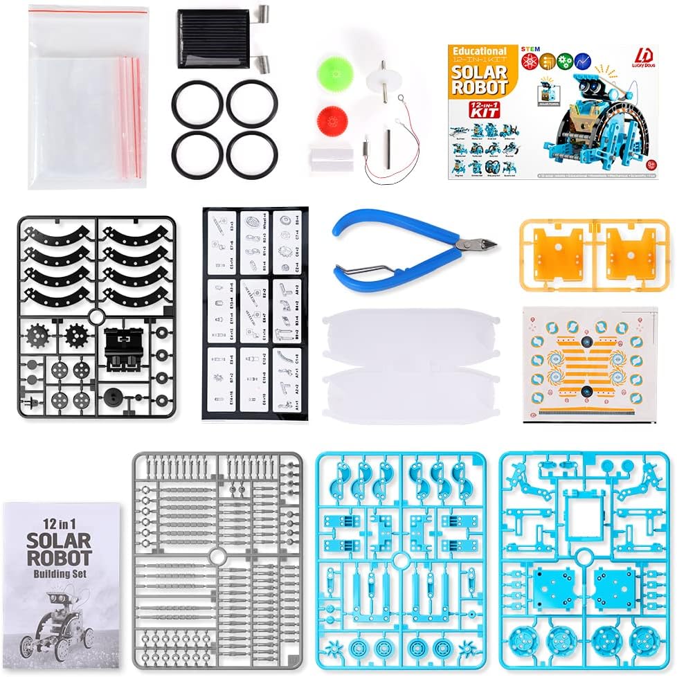 Educational 12-IN-1 Solar Robot Kit Vehicle