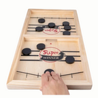 Fast Sling Puck Game Piece Wood Board Table Hockey Game Piece Toys For Children Desk Battle Board Game
