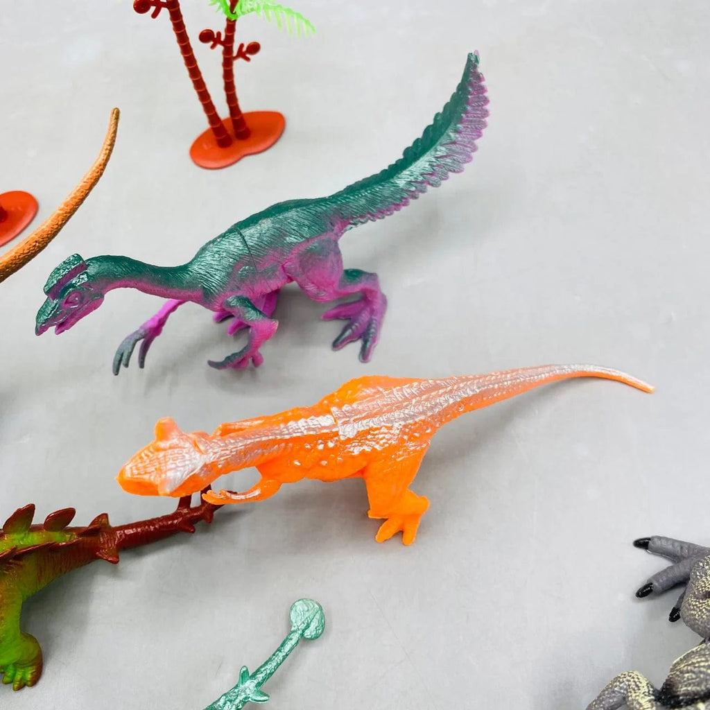 22Pcs Rubber Zoo Animal Box Set For Kids