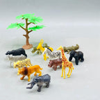 22Pcs Rubber Zoo Animal Box Set For Kids