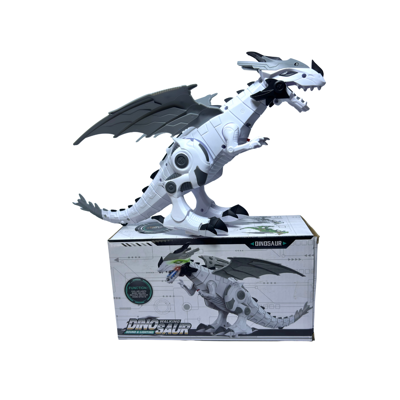Battery Operated Walking Dinasour Toy For Kids Music & Lighting Color Random
