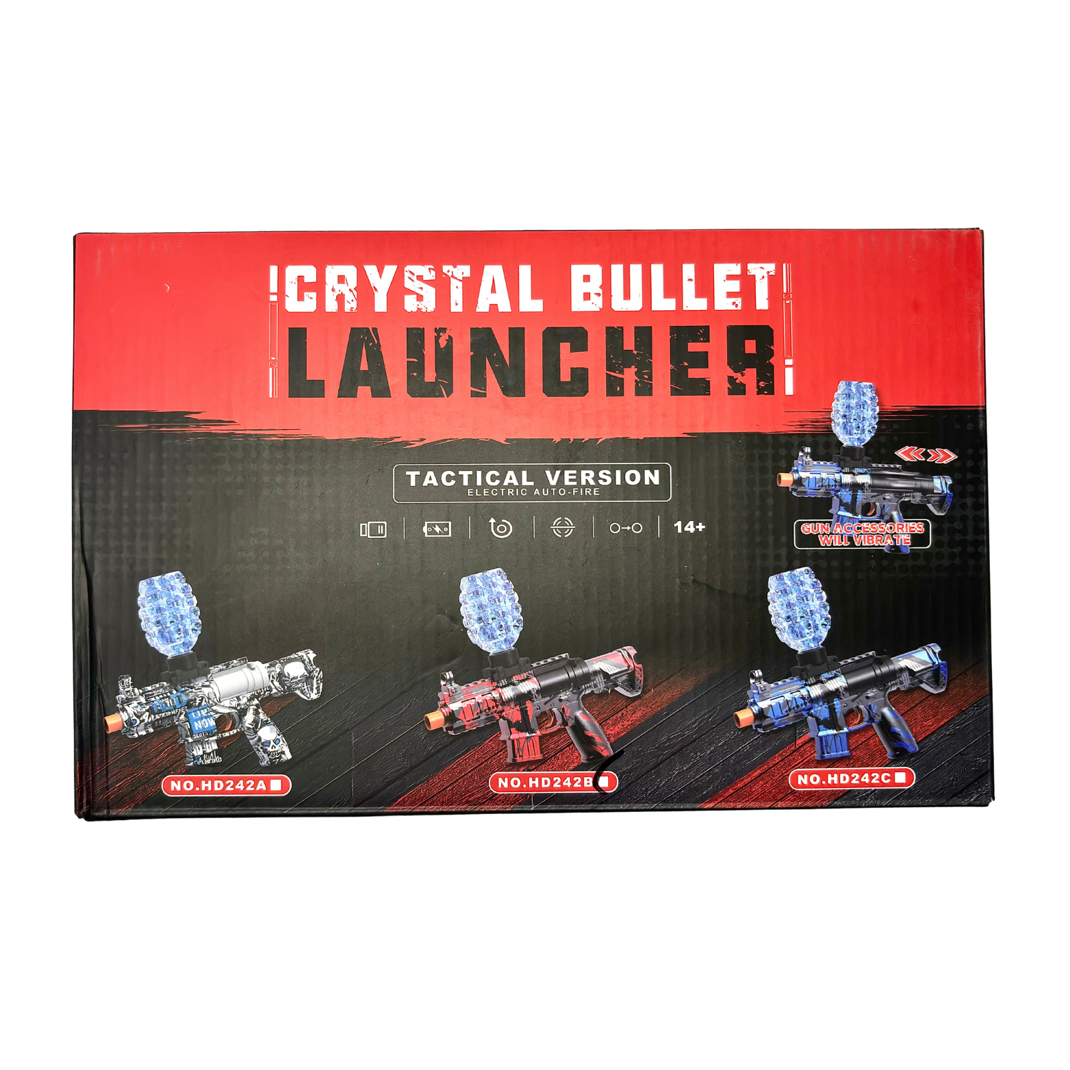 Rechargeable Crystal Bullet Launcher Gun – Electric Gel Ball Blaster Toy For Kids