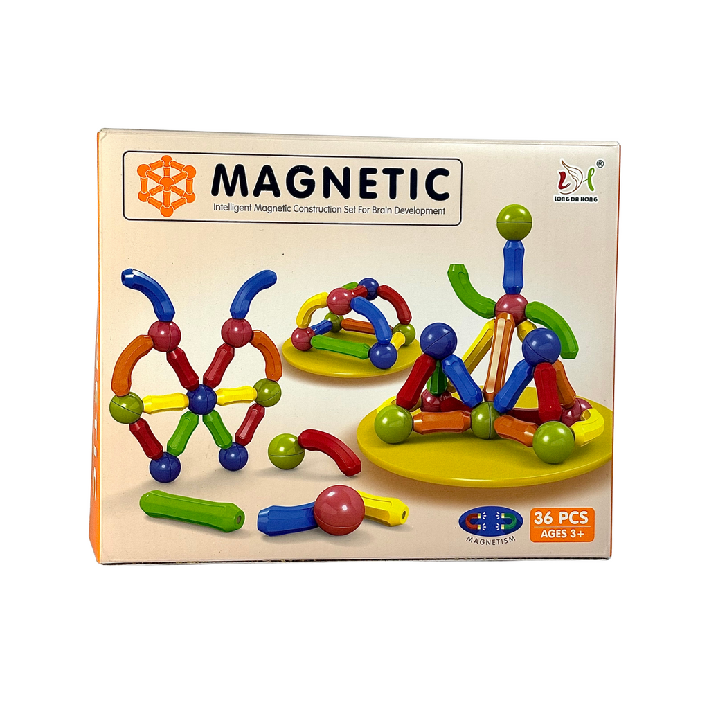 36 Pcs Intelligent Magnetic Blocks- Educational Magnetic Bars-Magnetic Constructor Blocks-Magnetic Sticks Building Blocks - Magnetic Blocks Toy For Kids