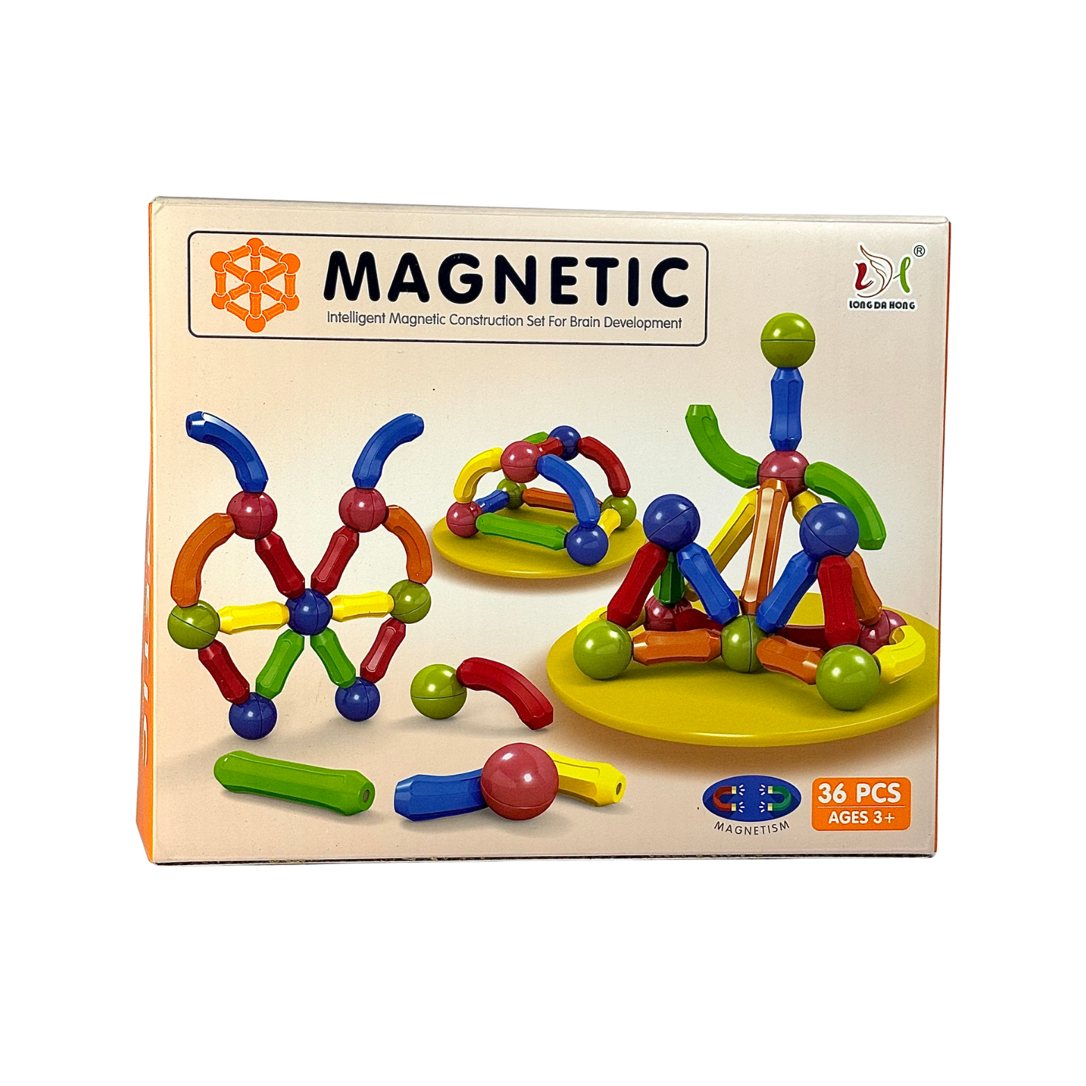 36 Pcs Intelligent Magnetic Blocks- Educational Magnetic Bars-Magnetic Constructor Blocks-Magnetic Sticks Building Blocks - Magnetic Blocks Toy For Kids