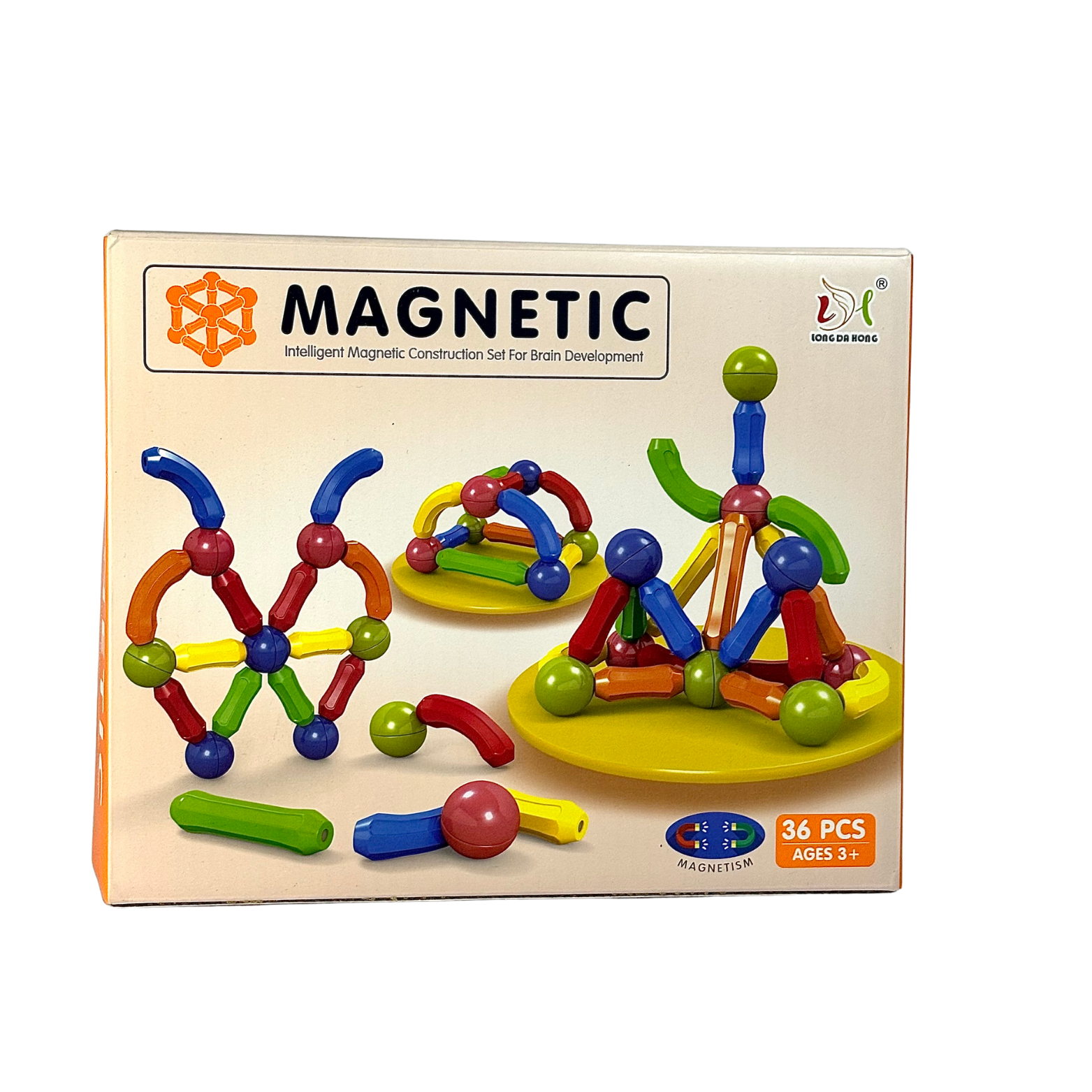 36 Pcs Intelligent Magnetic Blocks- Educational Magnetic Bars-Magnetic Constructor Blocks-Magnetic Sticks Building Blocks - Magnetic Blocks Toy For Kids