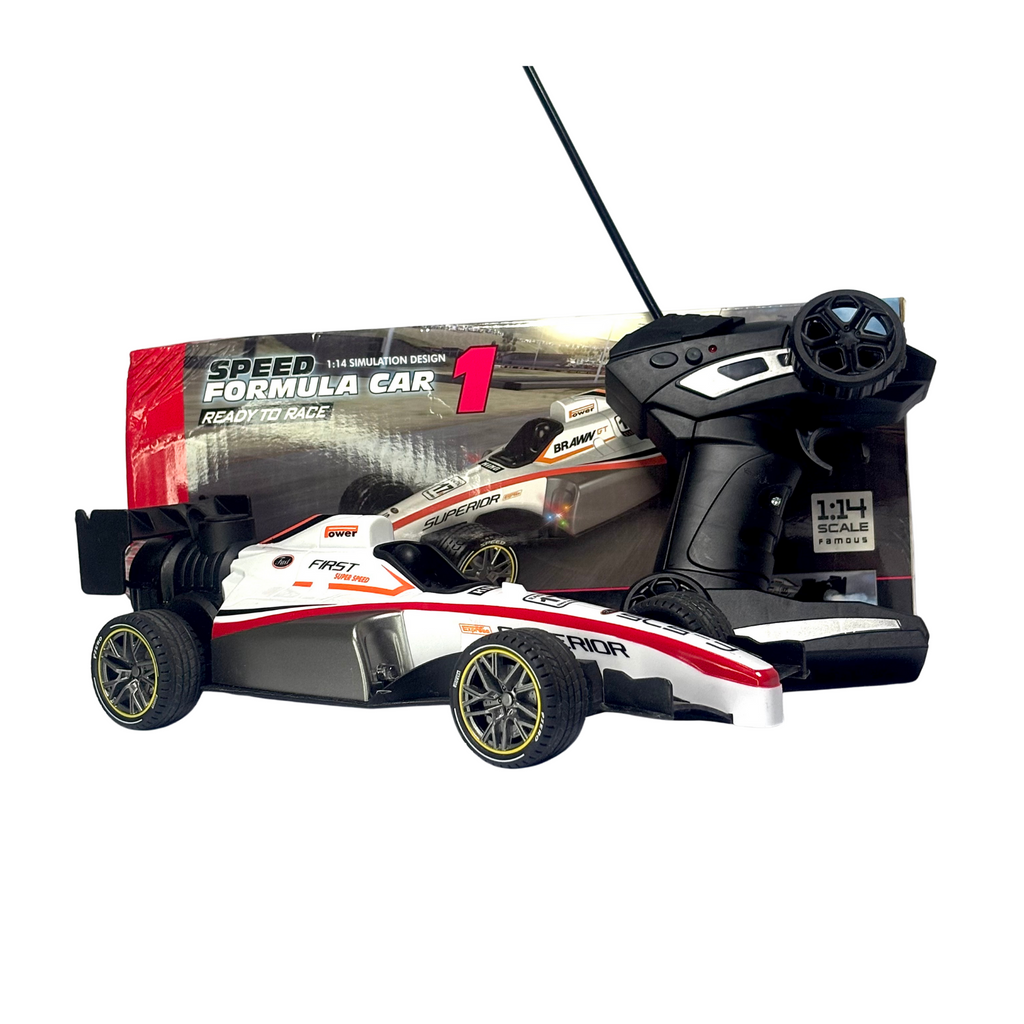 Drift Spray F1 Formula Remote Control Racing Car Rechargeable Multicolor