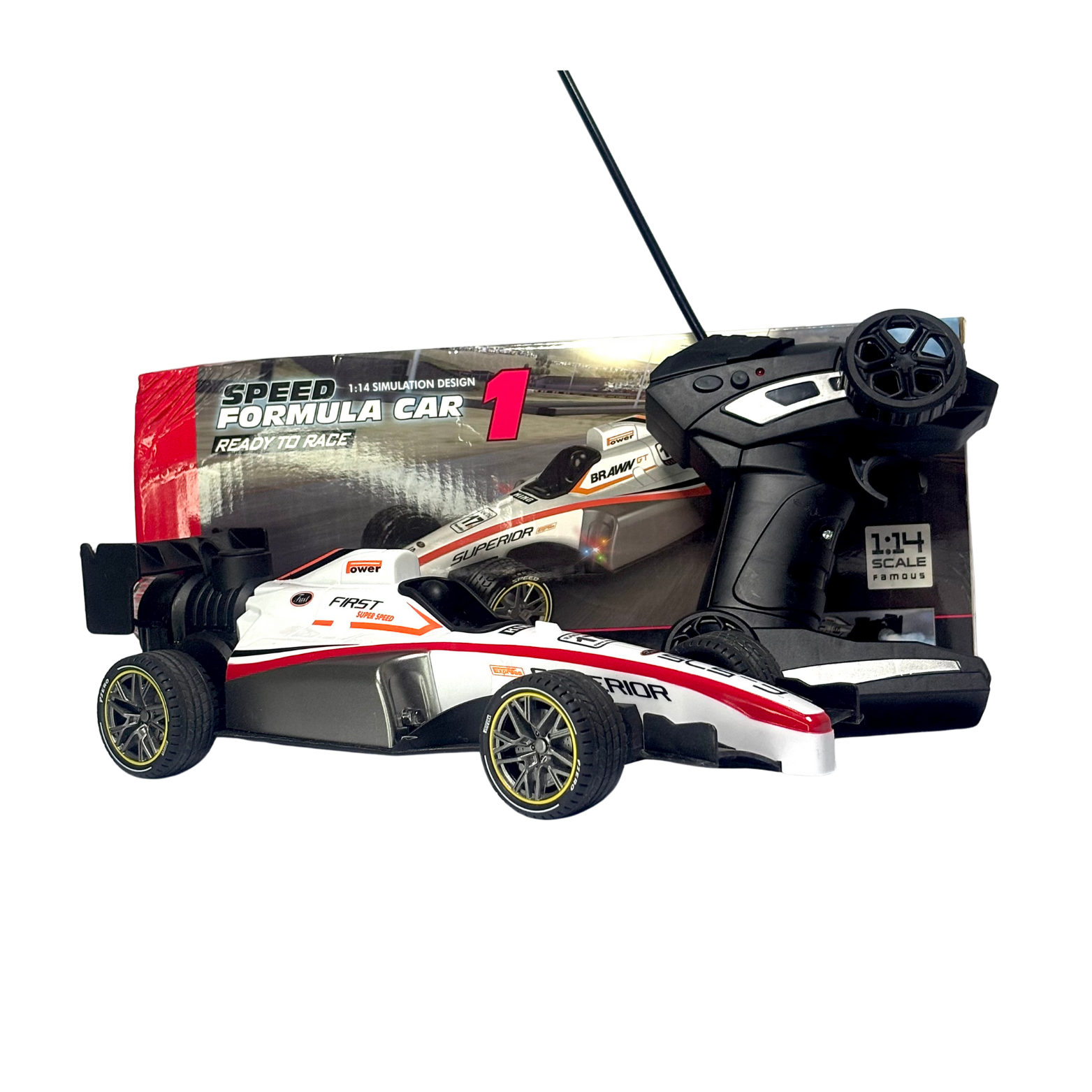 Drift Spray F1 Formula Remote Control Racing Car Rechargeable Multicolor