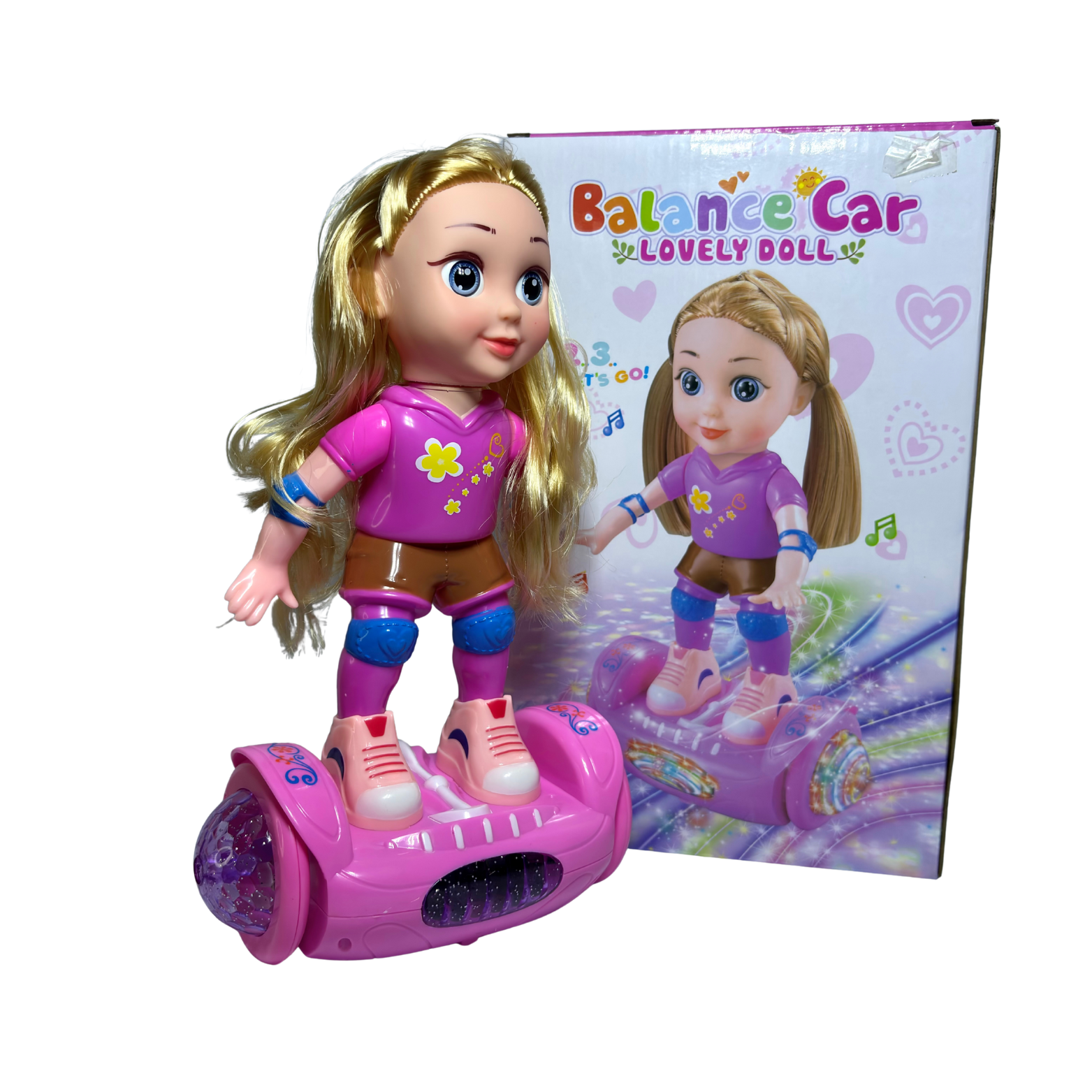Doll Balance Car With Function Of Light , Battery And Music