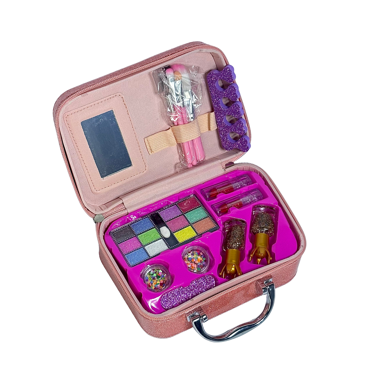 2 in 1 Beauty Makeup Kit Bag Toy for Kids, Best High Quality Gift for Girls, Unicorn Safety Cosmetics Box