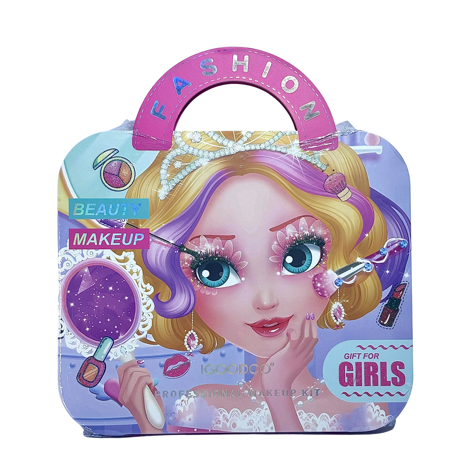 Beauty Makeup Set for Kids - Pretend Play Cosmetic Kit Best High Quality Makeup Series Toy Gift for Girls, Unicorn Safety Cosmetics Box