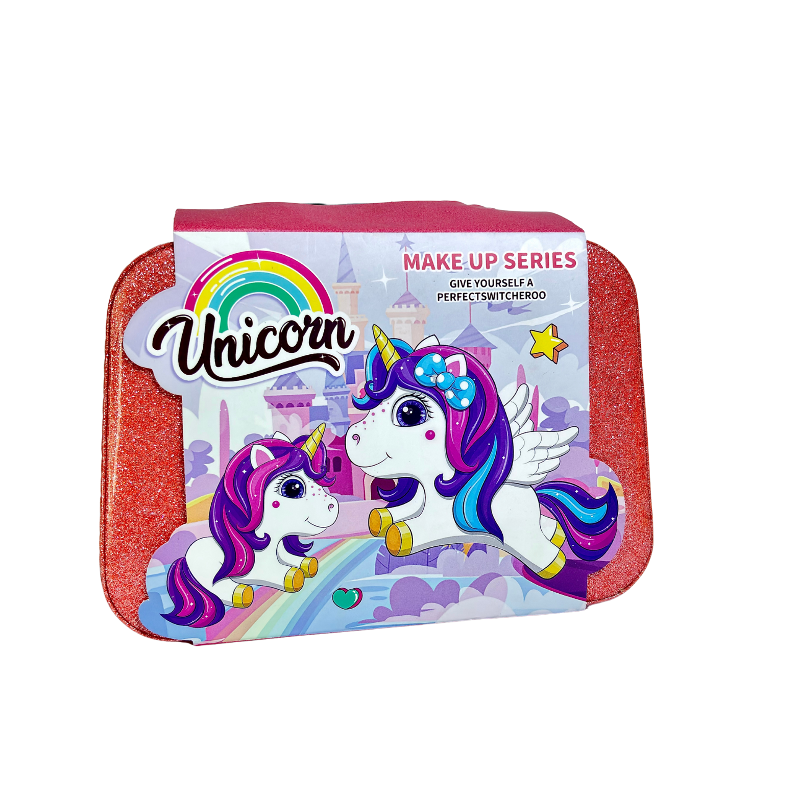 2 in 1 Beauty Makeup Kit Bag Toy for Kids, Best High Quality Gift for Girls, Unicorn Safety Cosmetics Box