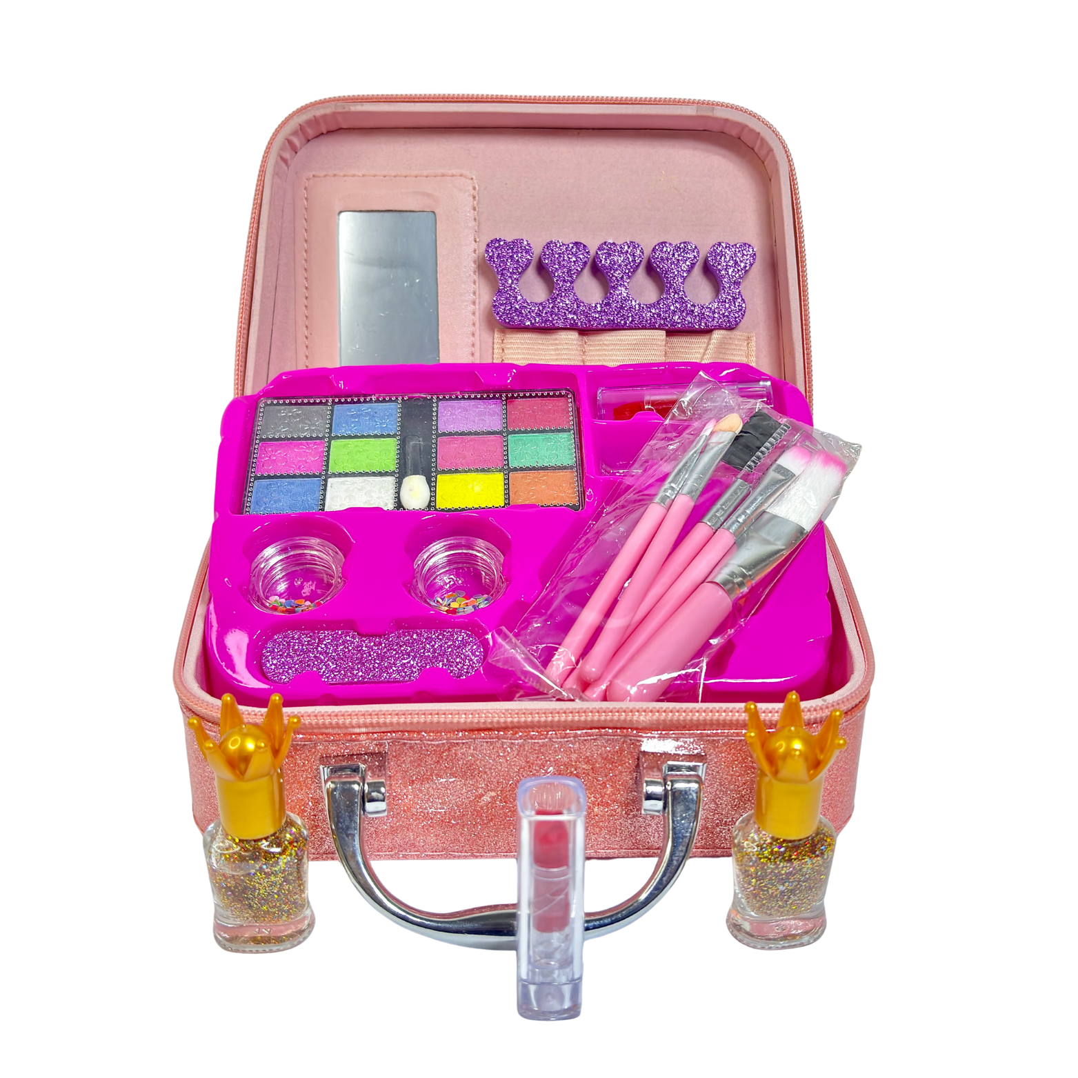 2 in 1 Beauty Makeup Kit Bag Toy for Kids, Best High Quality Gift for Girls, Unicorn Safety Cosmetics Box
