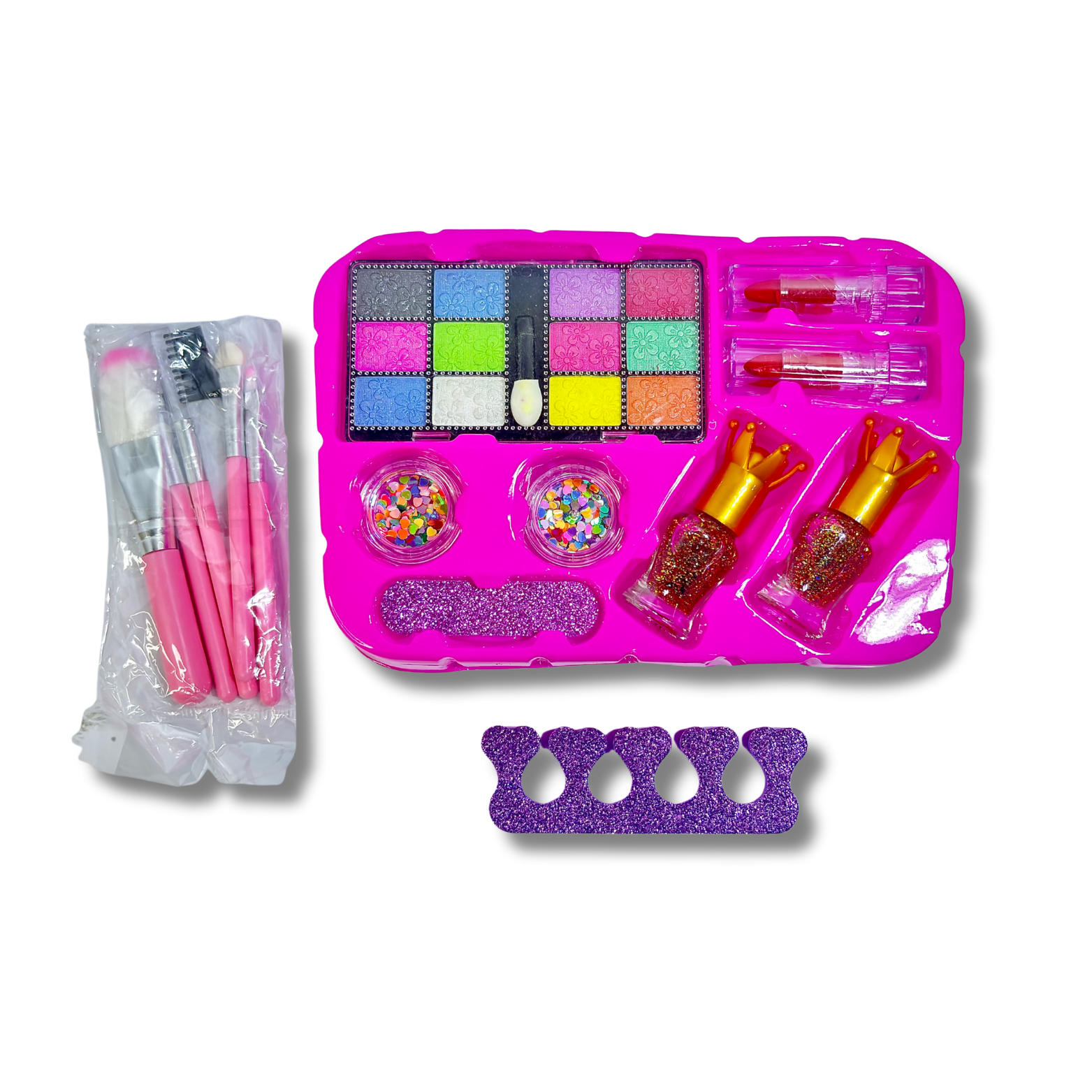 2 in 1 Beauty Makeup Kit Bag Toy for Kids, Best High Quality Gift for Girls, Unicorn Safety Cosmetics Box