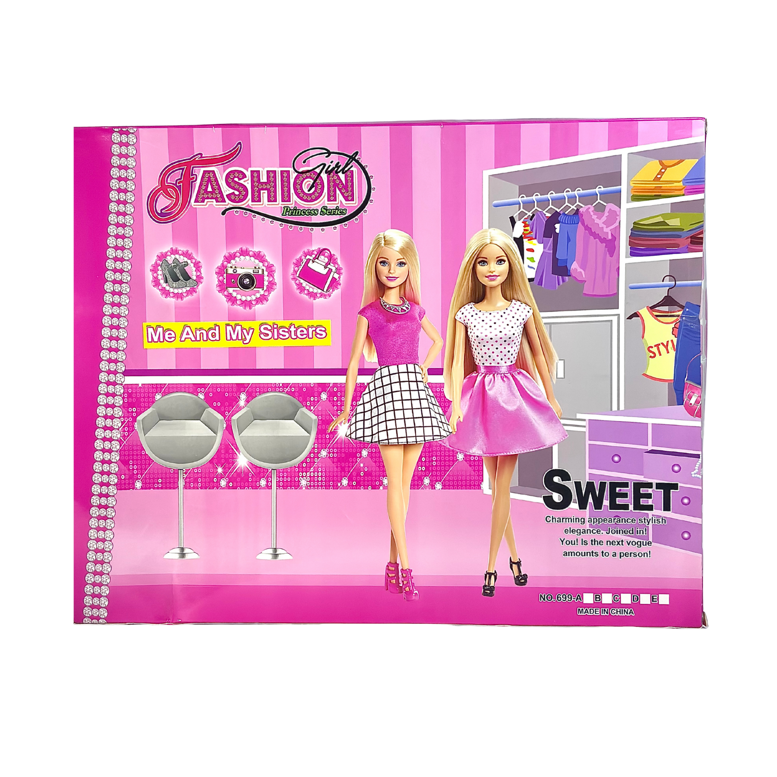 Fashion Girl Barbie Doll Set: Shoes, Purse, Clothes for Fashion Fun