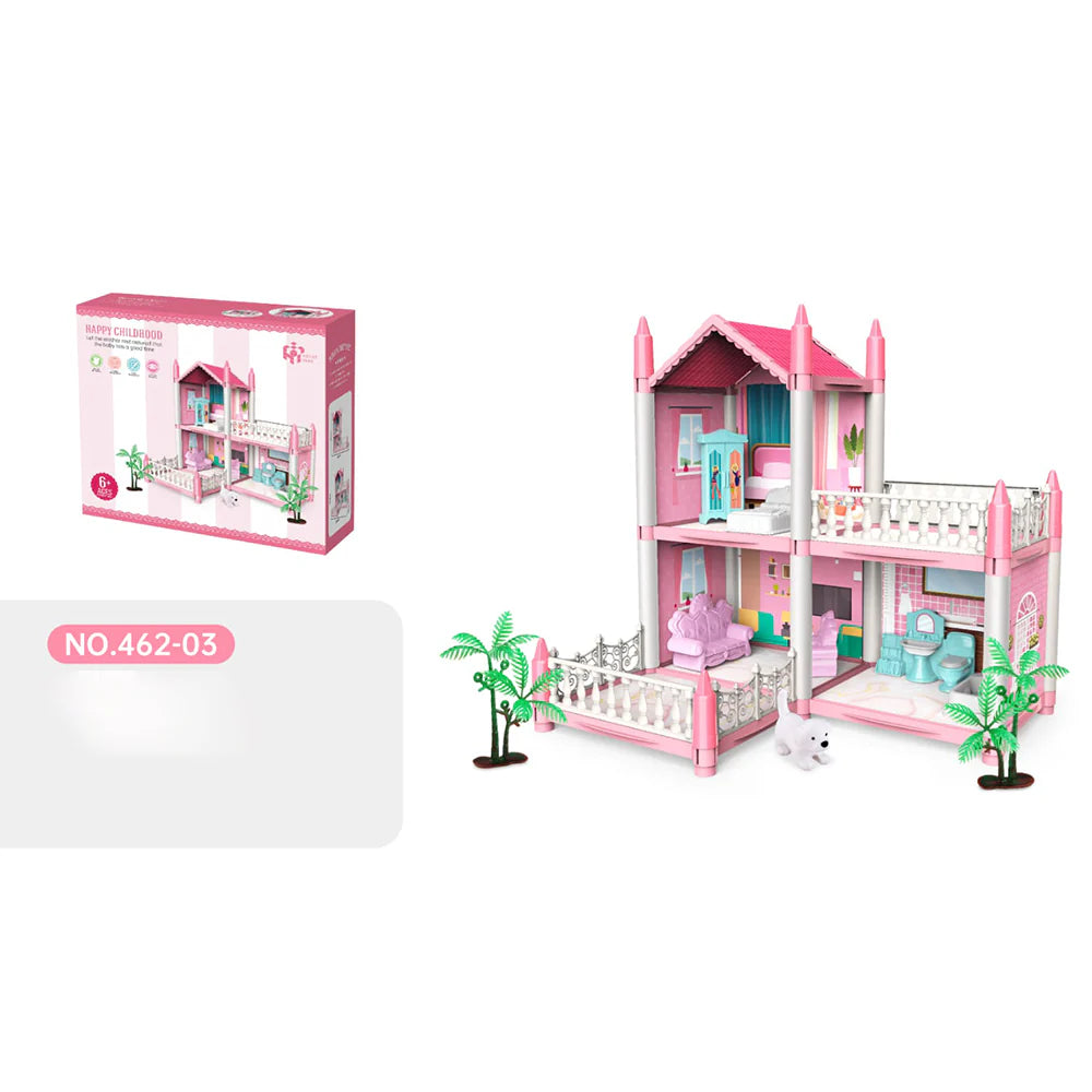 75 Pcs Doll House Building Blocks Set games - Dream House