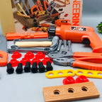 Kids Tool Toy Box Set for Boys And Girls Realistic Working Toys Tool Box with Hammer Screwdriver And More