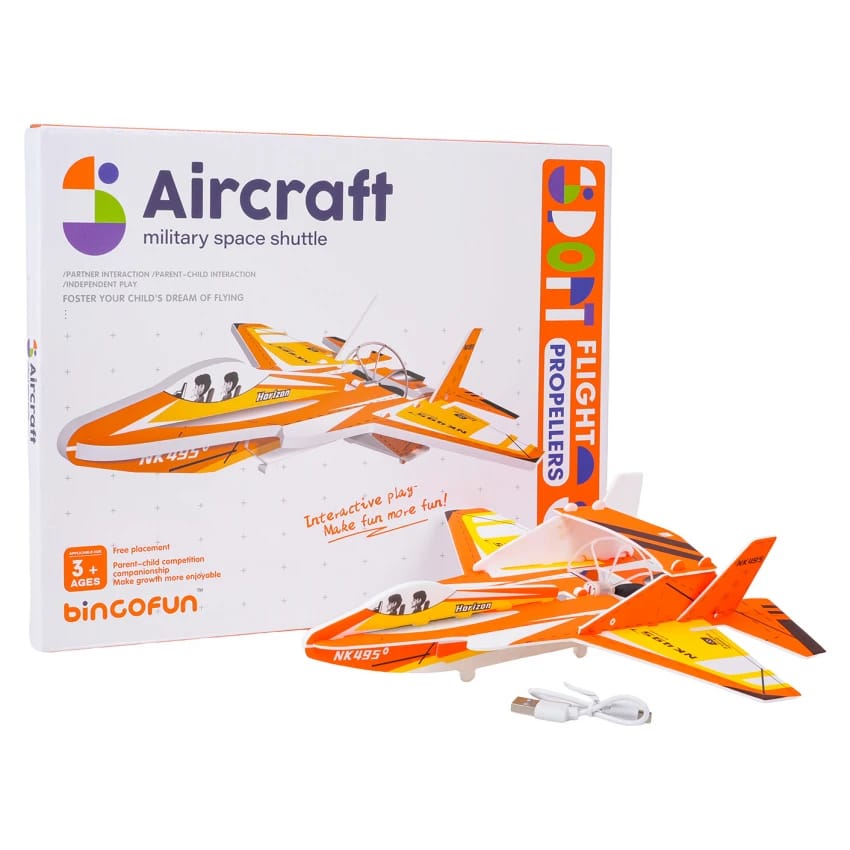 Electric hand launcher throwing glider aircraft model outdoor play toy