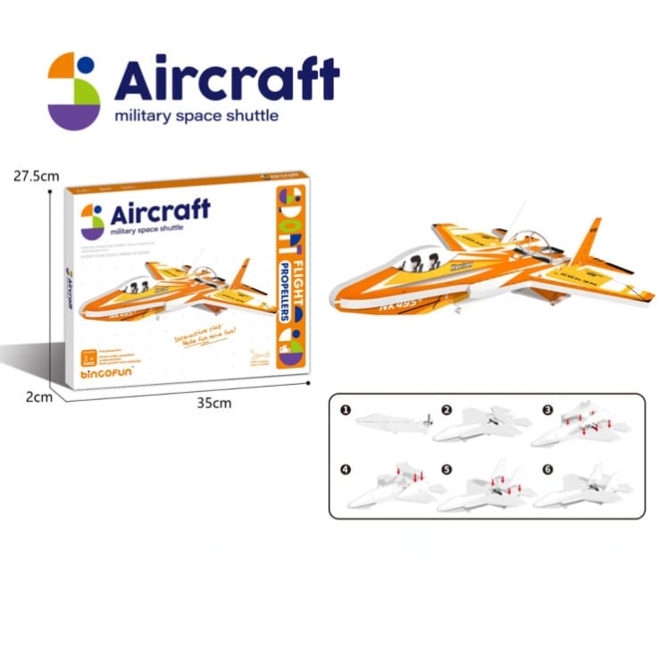 Electric hand launcher throwing glider aircraft model outdoor play toy