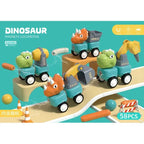 58Pcs DINOSAUR MAGNETIC LOCOMOTIVE