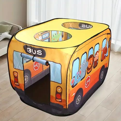 Bus Style Pop-up Tent For Kids With Free 50 Balls