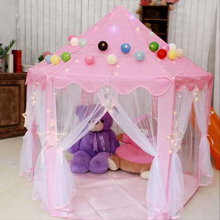 Princess Castle Kids Play Tent House With free 50 Balls