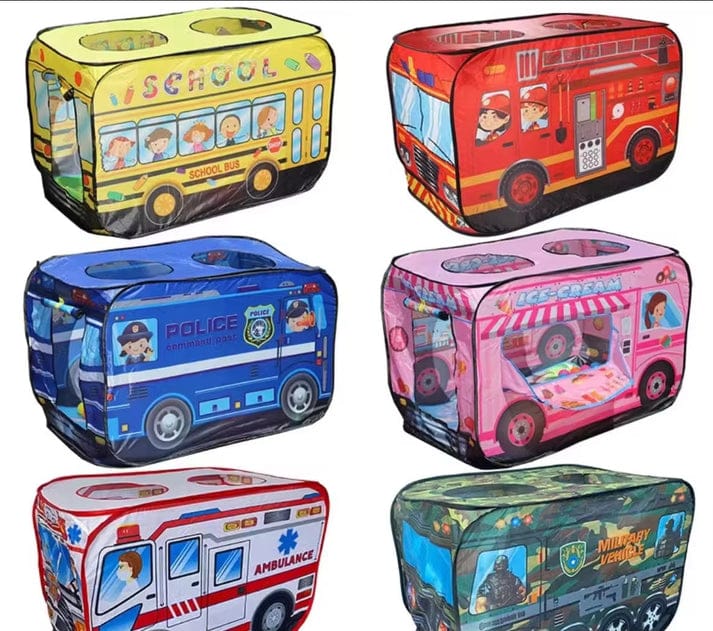 Bus Style Pop-up Tent For Kids With Free 50 Balls