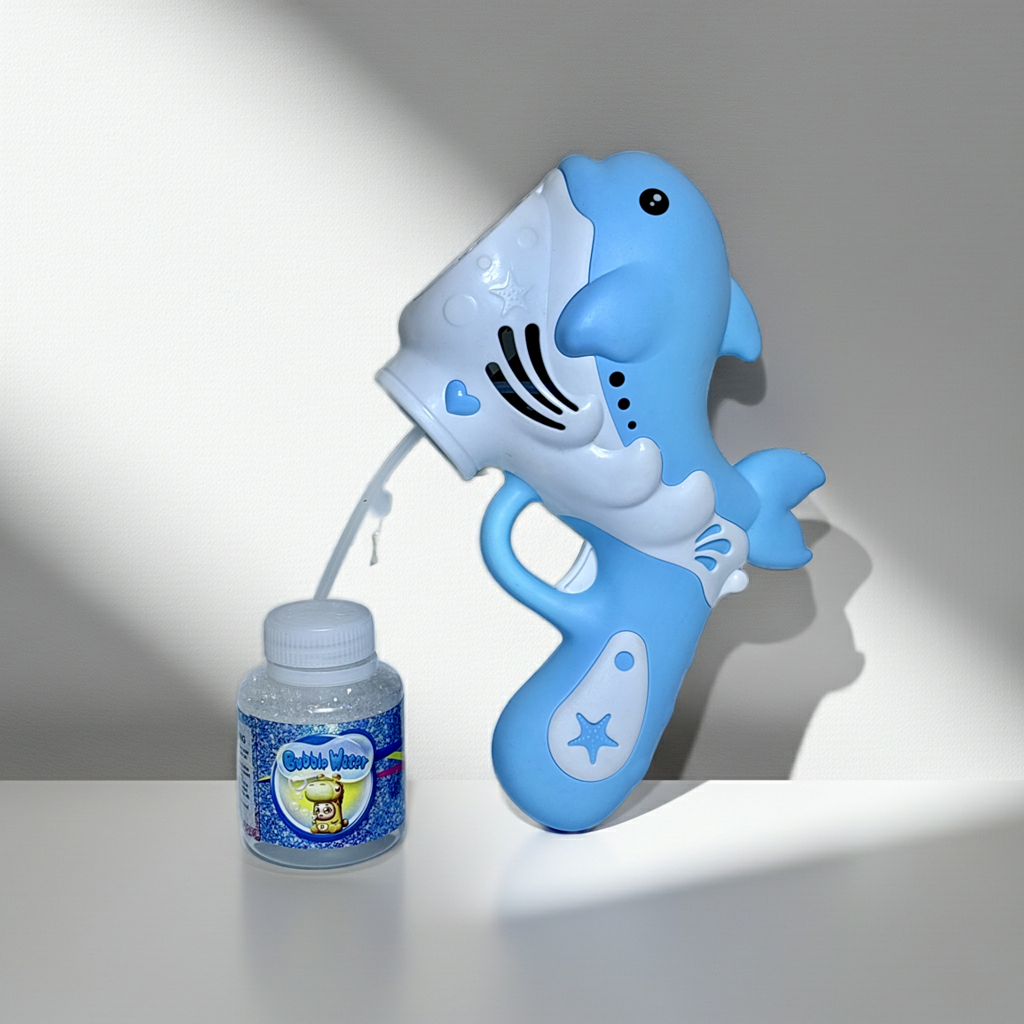 Massive Fish Bubble Gun_ - Kids Automatic Bubble Gun_ Toys Summer Soap Water Bubble Machine Plastic Electric