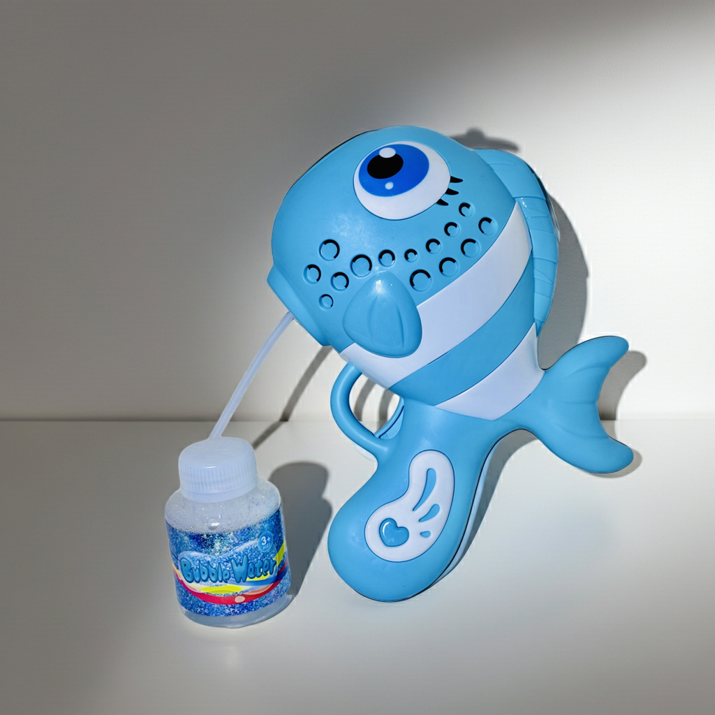 Massive Fish Bubble Gun_ - Kids Automatic Bubble Gun_ Toys Summer Soap Water Bubble Machine Plastic Electric