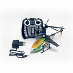 RFD 018 Remote Control Helicopter 2 Channel Gyro RC Helicopter with LED Lights Rechargeable Flying Toy with Remote Control