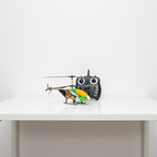 RFD 018 Remote Control Helicopter 2 Channel Gyro RC Helicopter with LED Lights Rechargeable Flying Toy with Remote Control